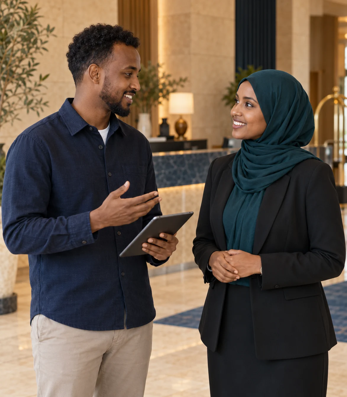 A hotel partnership conversation
